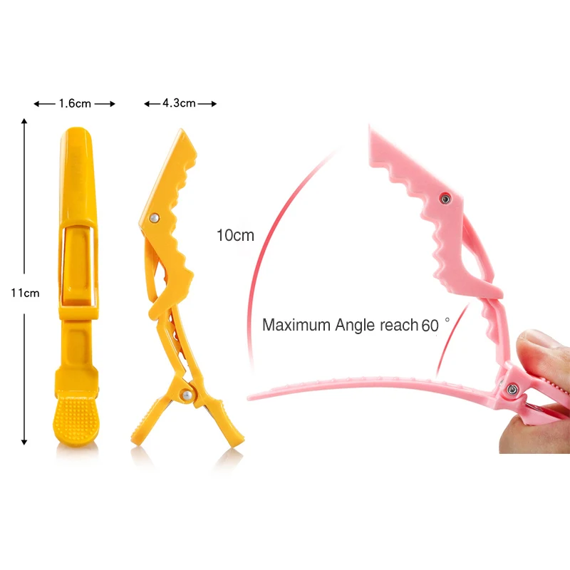 No-Trace Custom Logo Girls salon hair clip mini hairgrips hair barrettes cute plastic hair clip