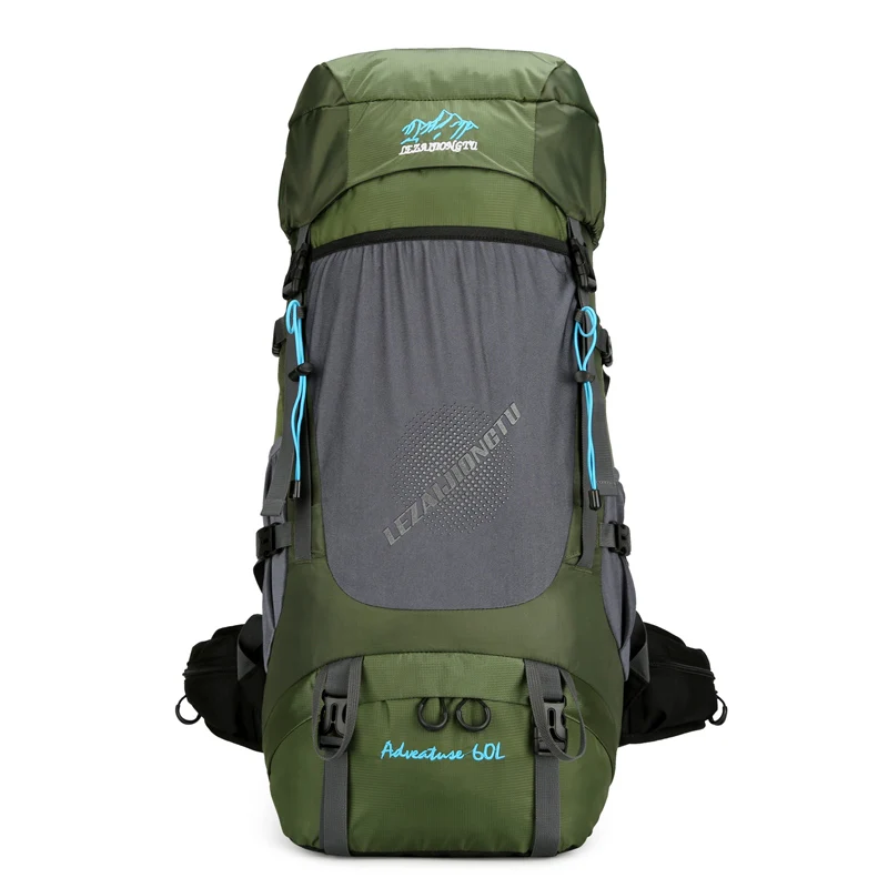 outdoor backpack large capacity 60l camping trekki camping equipment light weight waterproof outdoor backpack for men