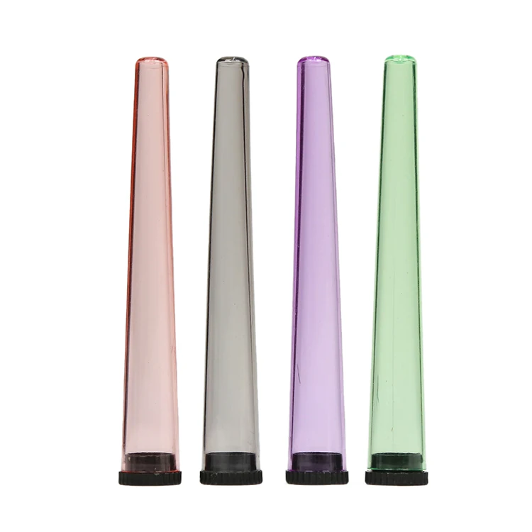 Best selling wholesale transparent custom color plastic cone tube tubes