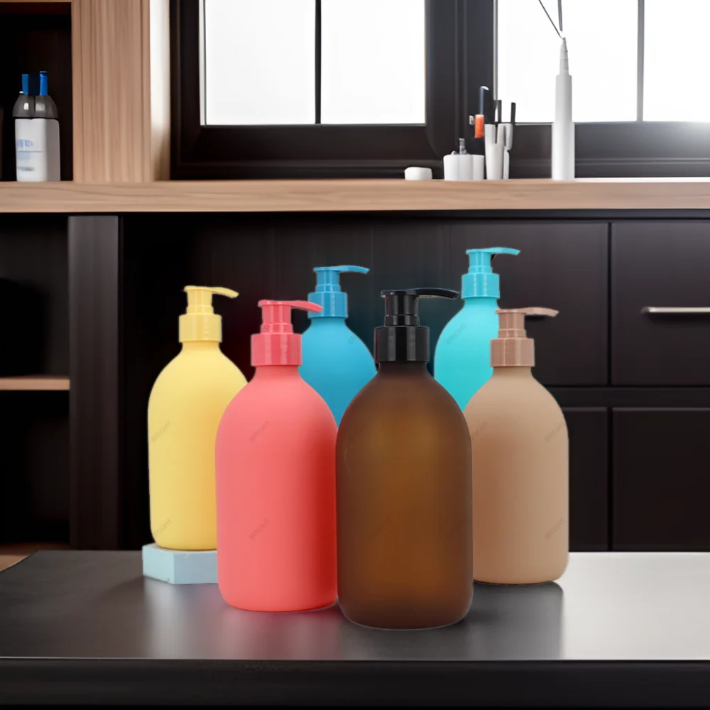 Factory Plastic Empty Bottles Colourful Squeeze Travel Containers with Pump Refillable Container Travel Body Lotion Bottle