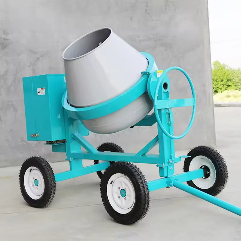 gasoline large capacity mini concrete mixer with lift commercial concrete mixer