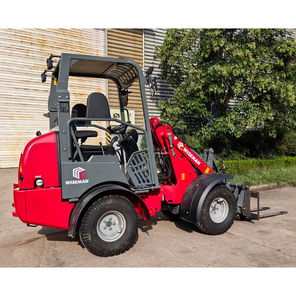 Mini Loader Machine Agriculture Tractor Loader Diesel Replaceable Front Backhoe End Sheovl Wheel 2ton Mini Loader