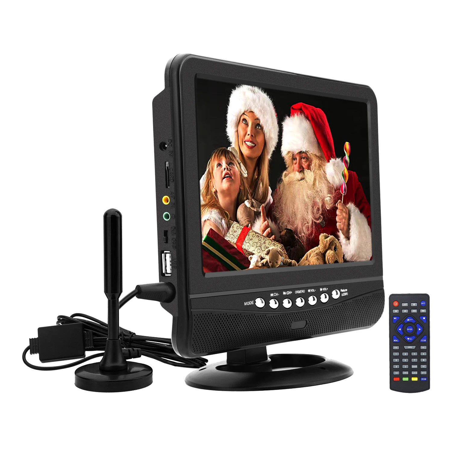 9.5 inch Mini TV Portable Digital Support SD Card USB Portable TV Portable Small TV