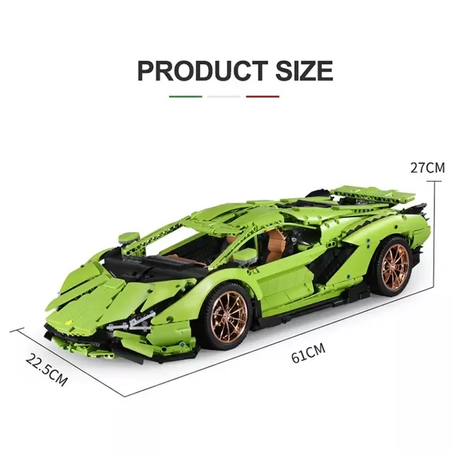 Радиоуправляемая модель гоночного автомобиля Mould King 13056S + D Игрушечная радиоуправляемого суперавтомобиля с дистанционным управлением строительные блоки для подарка на день рождения