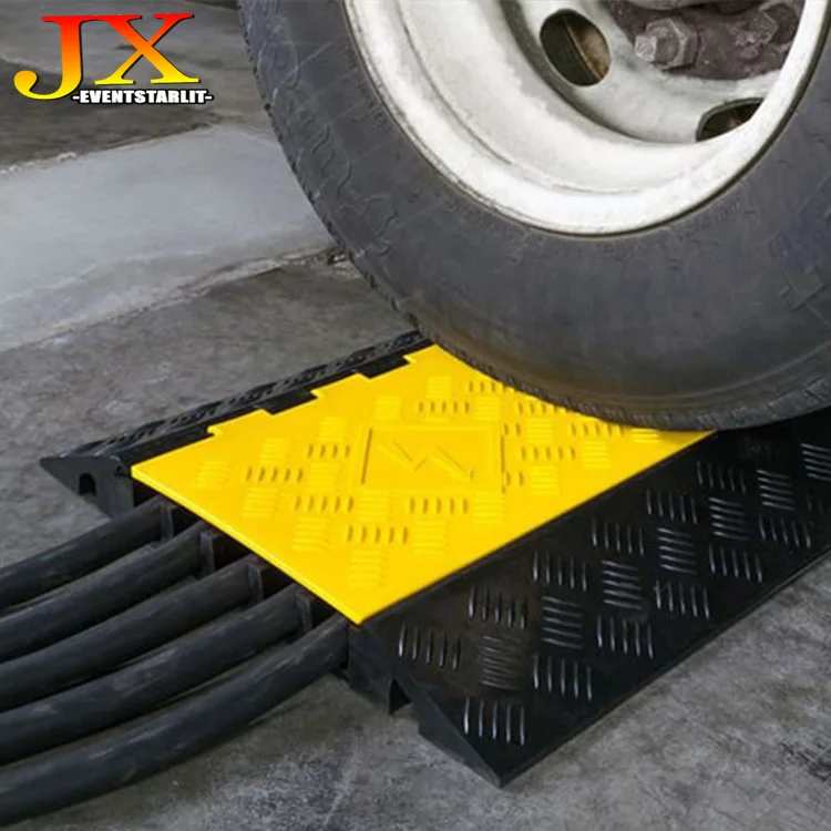 Heavy Duty 2 канала резиновый пандус для праздника желтая куртка шнура кабеля