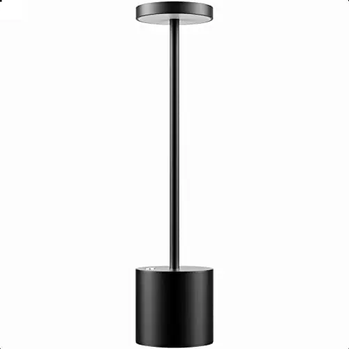 Customized Aluminium Touch Dimmer Cordless LED Table Lamp for Restaurant Ktv Hotel Bar Dinner Table Light with USB rechargeable