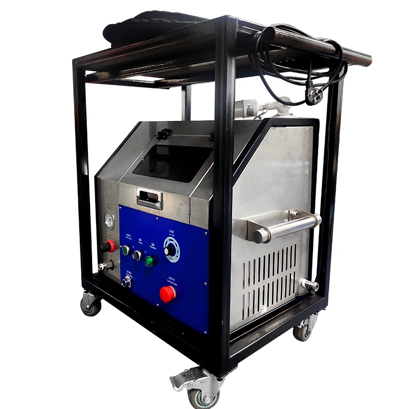 Super power dry ice cleaning machine, dry ice mold cleaning equipment, cleaning equipment for carbon, dirt, rust