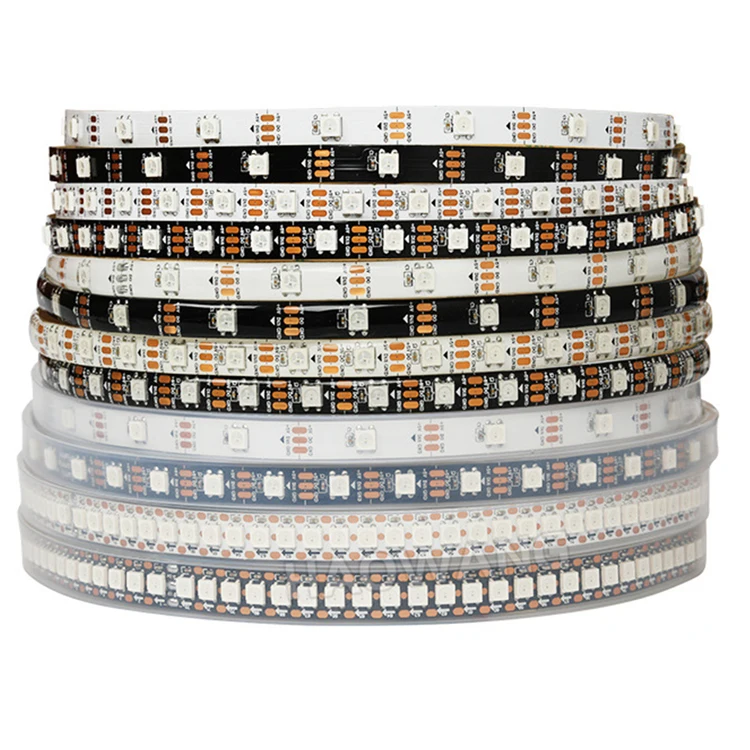  Пользовательский ws2812b ws2813 5050 144led/m 60led/m 30led/m IP20 IP65 IP67 Светодиодная лента sp108e sp107e sp110e 3a 4a 5a 70a источник