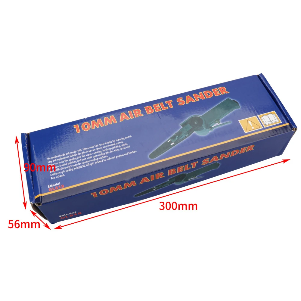 Factory direct wind research industrial pneumatic belt grinder Angle wind grinder ring machine polishing machine