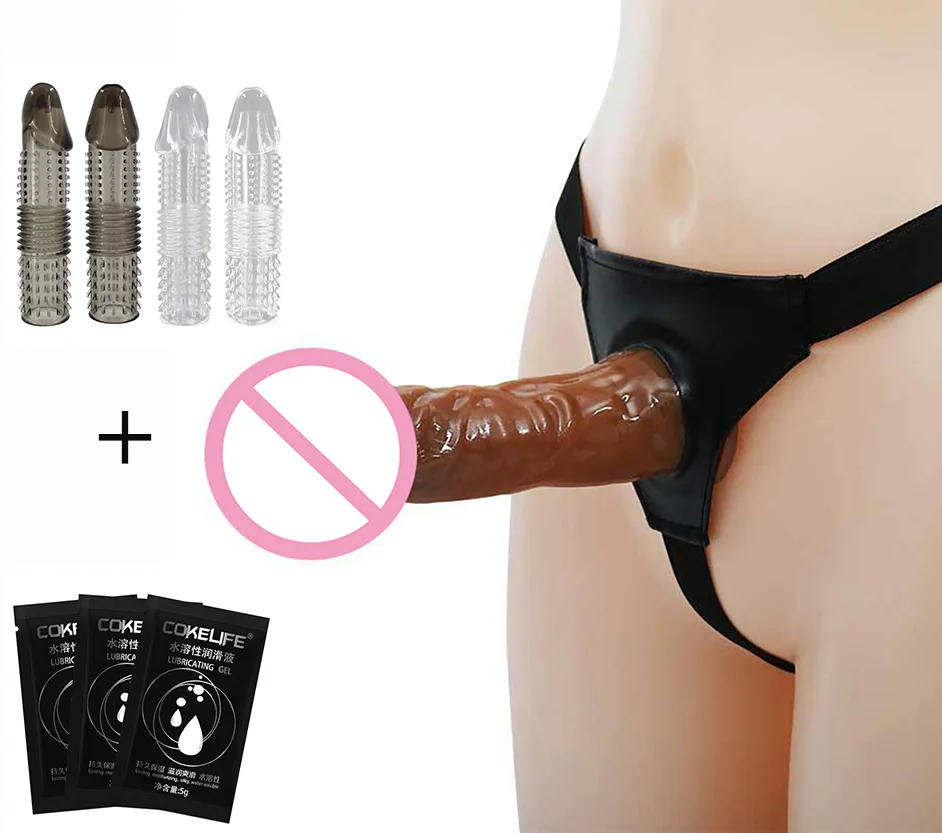 Harness Strap On Silicone Dildo G Spot Stimulator Detachable Dildos Hollow Strap On Dildo For Men Artificial Penis