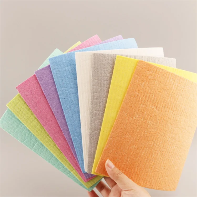 cartoon compressed sponge sheets kitchen round cellulose sponge biodegradable cellulose compressed sponges