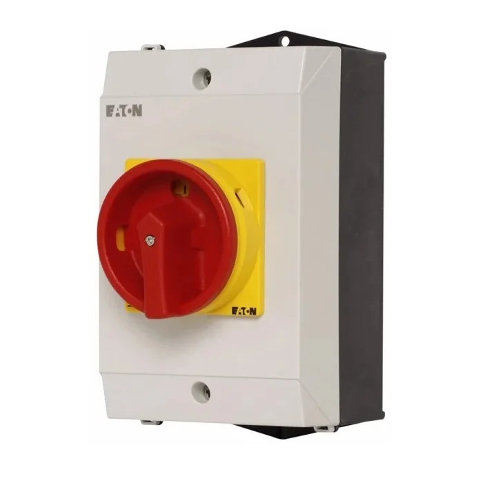 Brand New Ea-ton P1-25/I2/SVB-SW/HI11 Main switch P1 25A surface mounting 3 pole 1 N/O 1 N/C STOP function Good Price