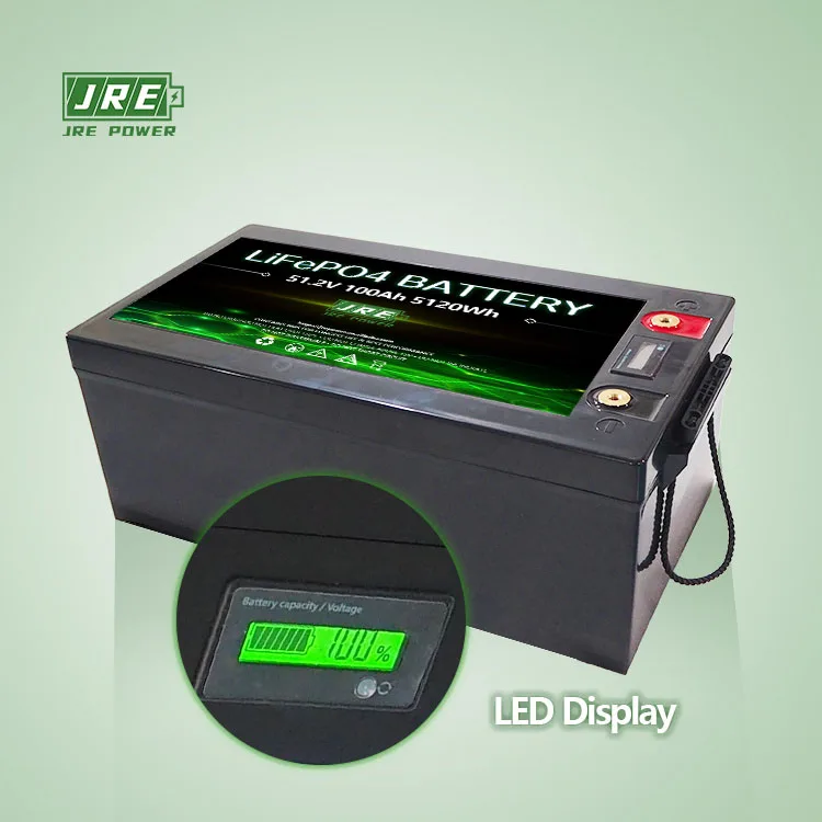 48V 100Ah LiFePO4 Battery 5.12kWh Grade a Cells Lithium Battery with 100A BMS up to 5000+ Deep Cycles Battery for Solar System