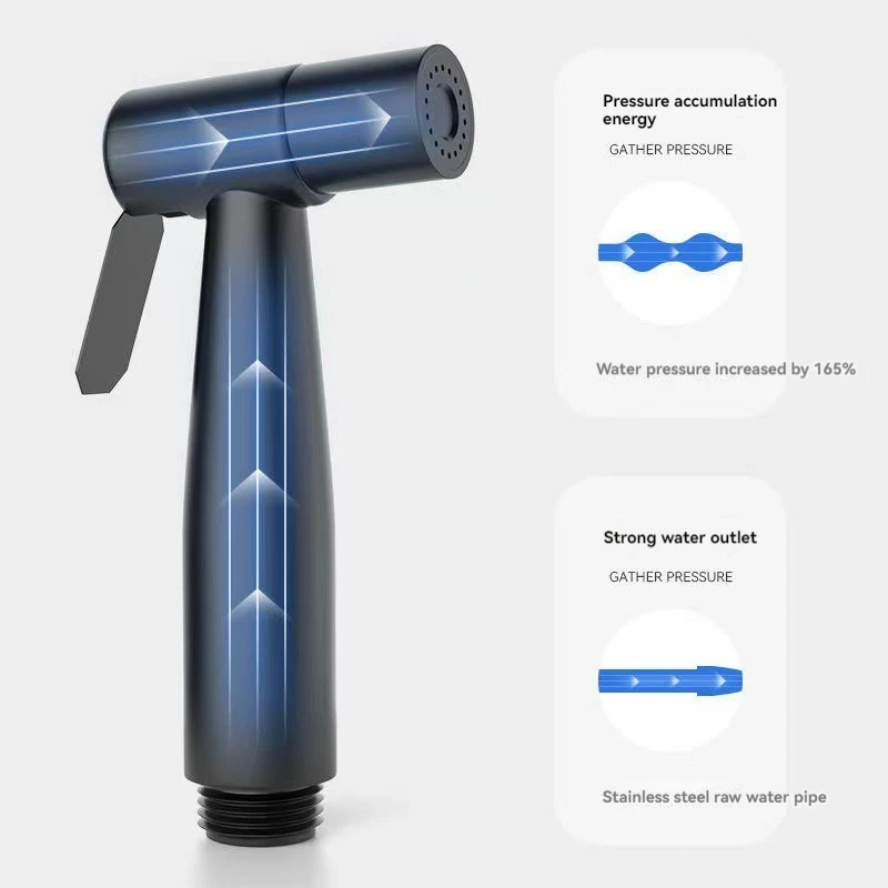 Hot Style Portable Wall Hung Handheld 304 Stainless Steel Bidet Sprayer Set for Toilet