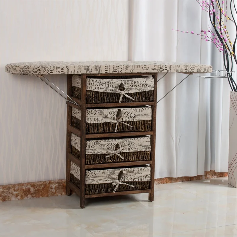 3 laundry baskets bathroom folding ironing board cabinet table with storage drawers