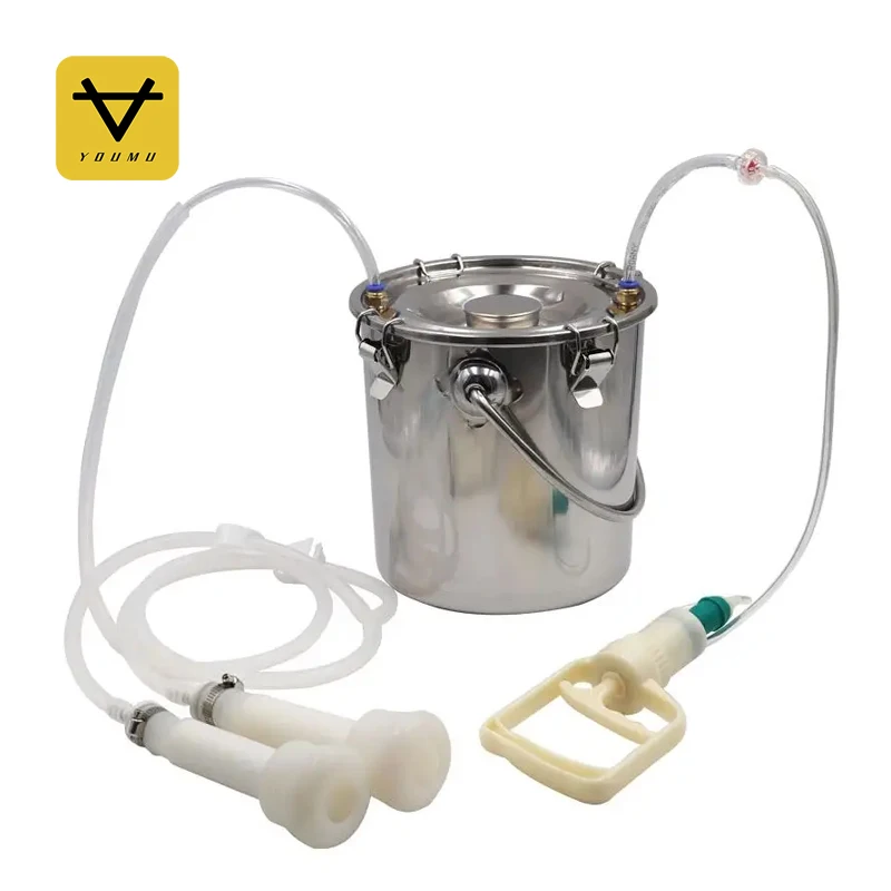 5L Stainless Steel Drum Manual Milking Machine for Sheep Goat milking machines