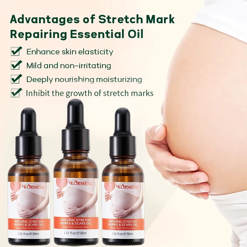 OEM ODM private label KORMESIC Stretch Marks Removal Oil Skin Firming Removes Scar Postpartum Stretch Mark Oil
