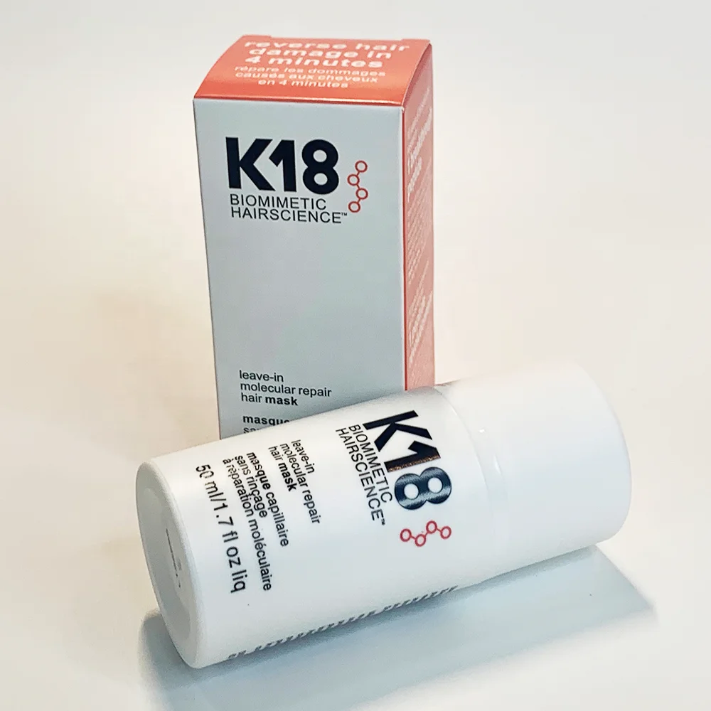Hot selling hair treatment k18 leave-in molecular repair hair mask for home use