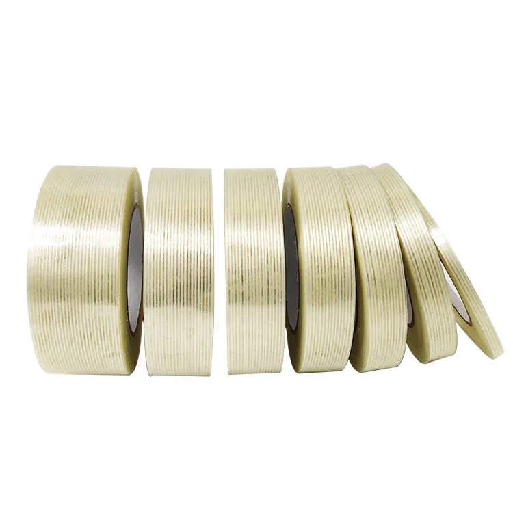 Factory Customization Single-sided Glass Fiberglass Filament Tape Unidirectional Filament Fiber Reinforced Carton Packing Tape