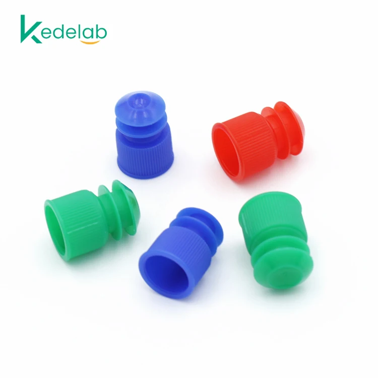 Various Color Test Tube Stopper Flange Type PP Stopper 16mm Test Tube
