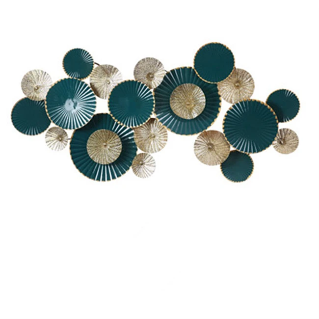 Green Handmade Metal Stack Artware Home Wall Art Decoration
