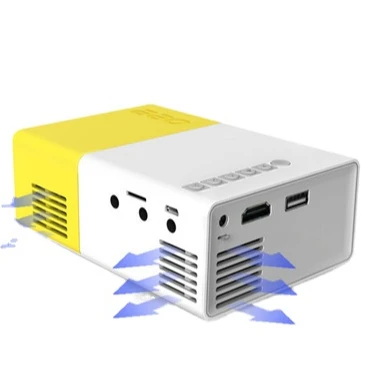 Factory Price Mini Projector Yg300 600 Lumens 1080P Home Theater Outdoor Projector DLP 4K Mobile Phone Proyector