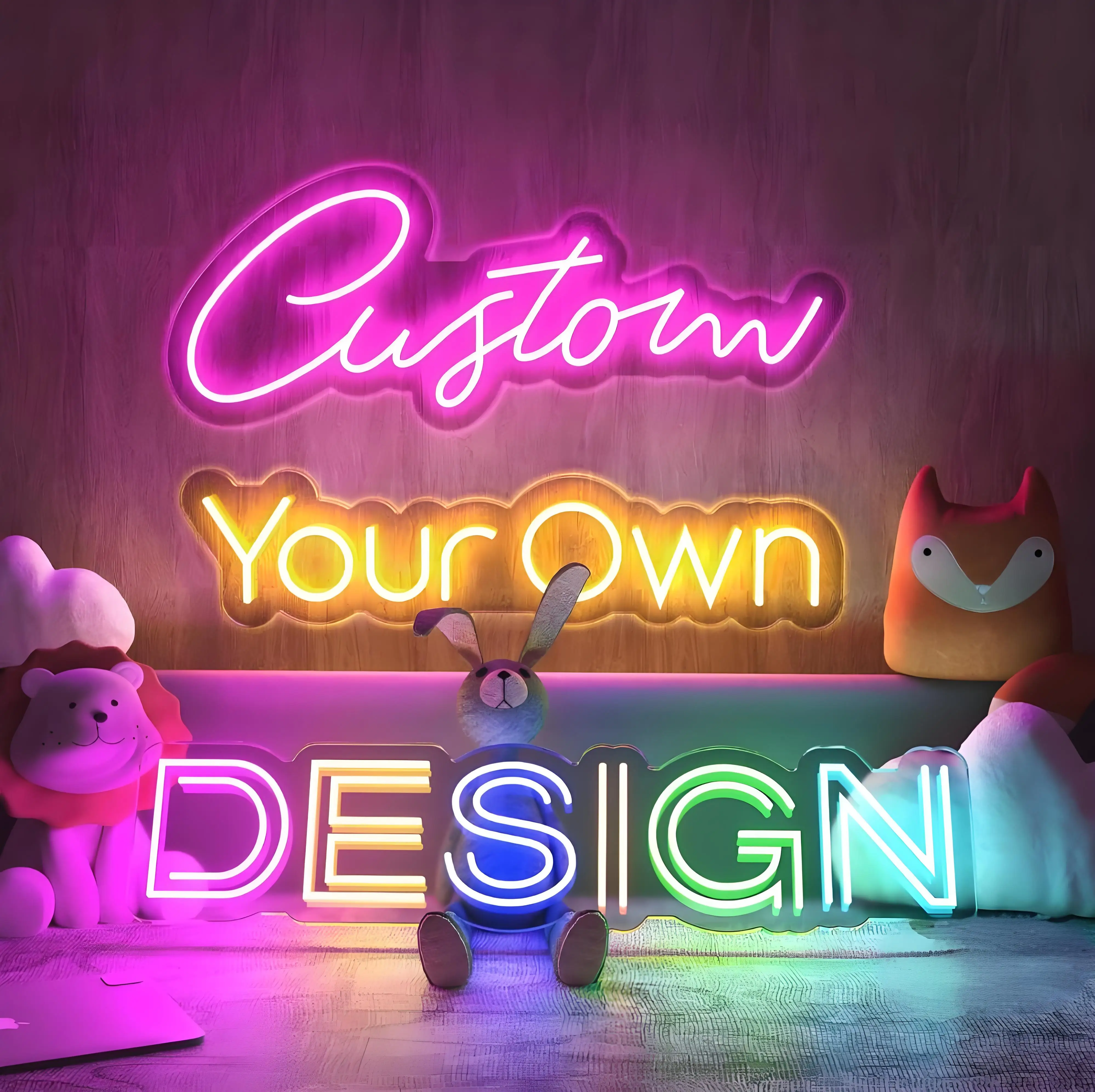 Luxmood Create Your Logo Custom Neon Sign for Home Office Bedroom Neon Wall Art Business Led Logo Decor Wedding Signs