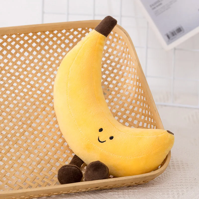 Kawaii fruit peach  banana cushion sofa pillow vegetable plush toys  soft plush toys