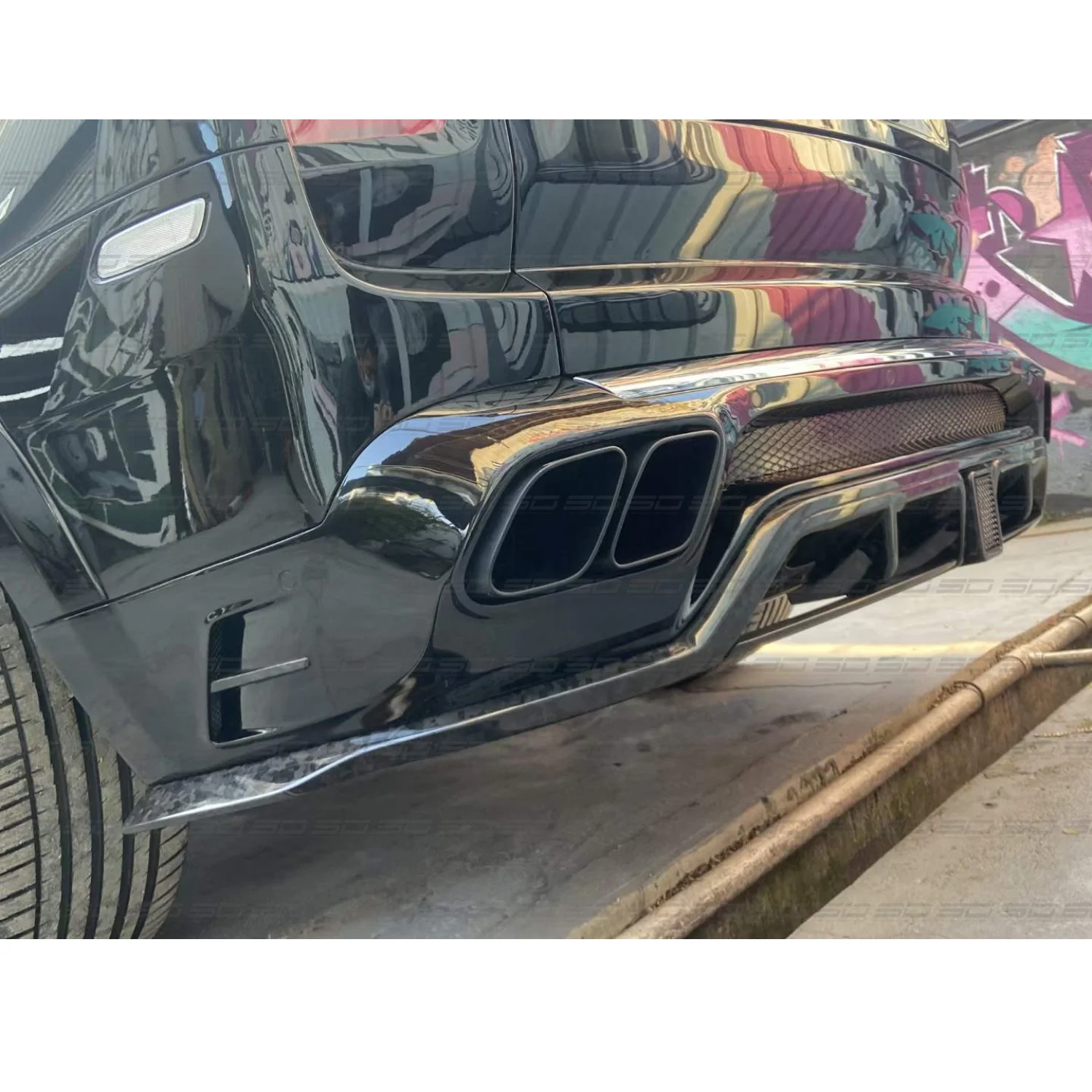 High Quality M Style Design Dry Carbon Fiber Front Bumper Rear Bumper Body Kits Car Accessories for R-s-R-e Cullinan