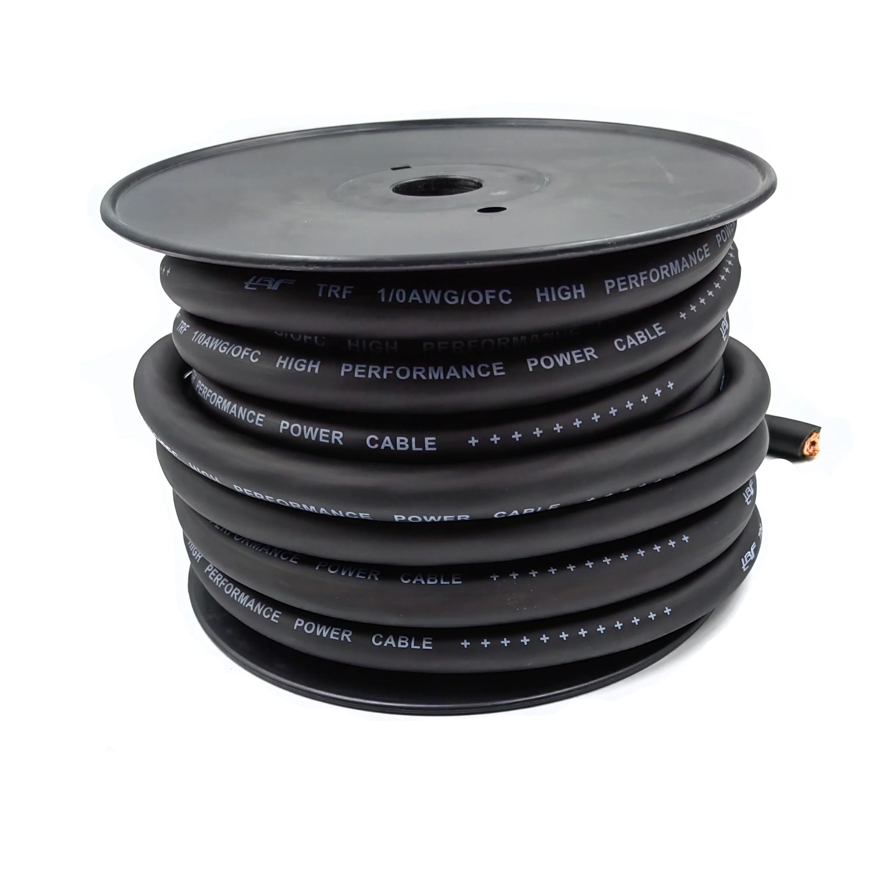 1/0 AWG Oversize Gauge 4/0 GA Car Audio OFC Or CCA Power Wire Power Cable Soft Touch Flexible PVC Jacket Cable