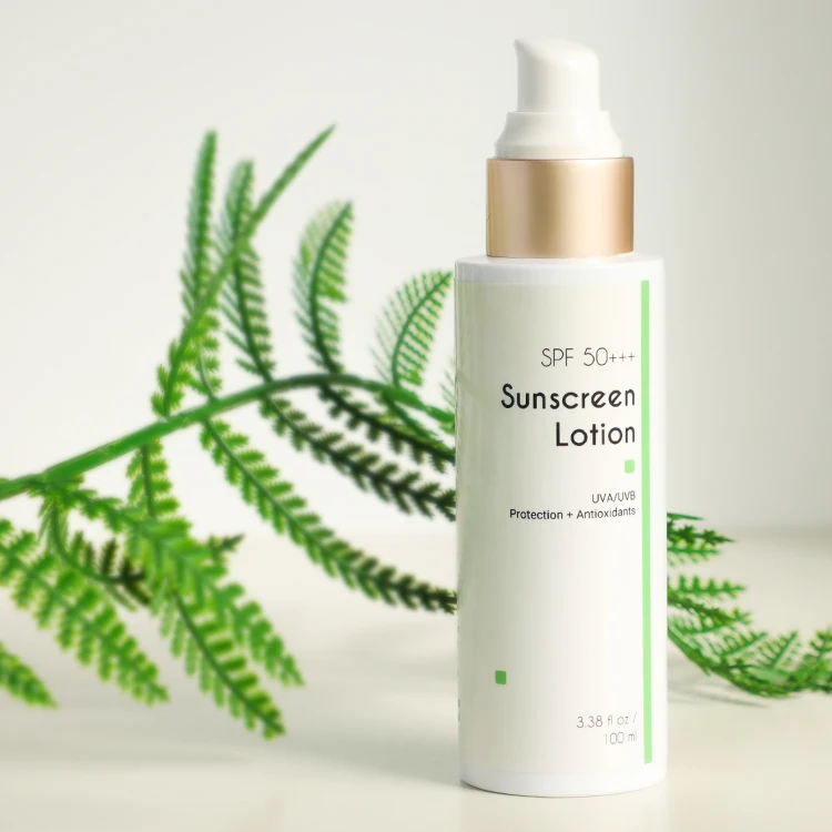 Высококачественный минеральный солнцезащитный лосьон SPF50 +++ для чувствительной кожи водостойкий мерцающий увлажняющий крем