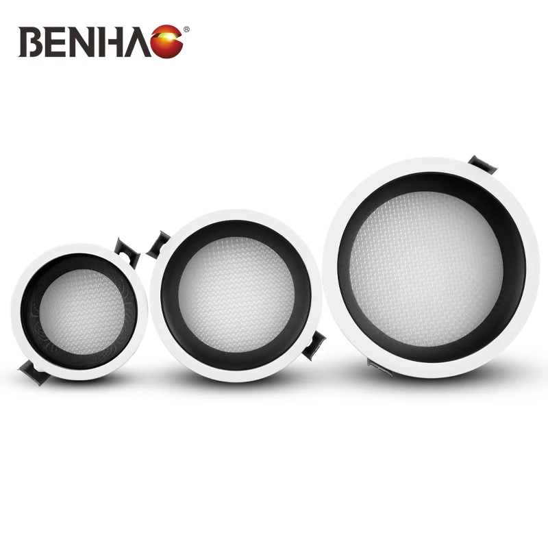 BENHAO высокое качество Smd коммерческий Встраиваемый свет антибликовый высокая яркость энергосберегающий 12 Вт 18 24 светодиодный светильник