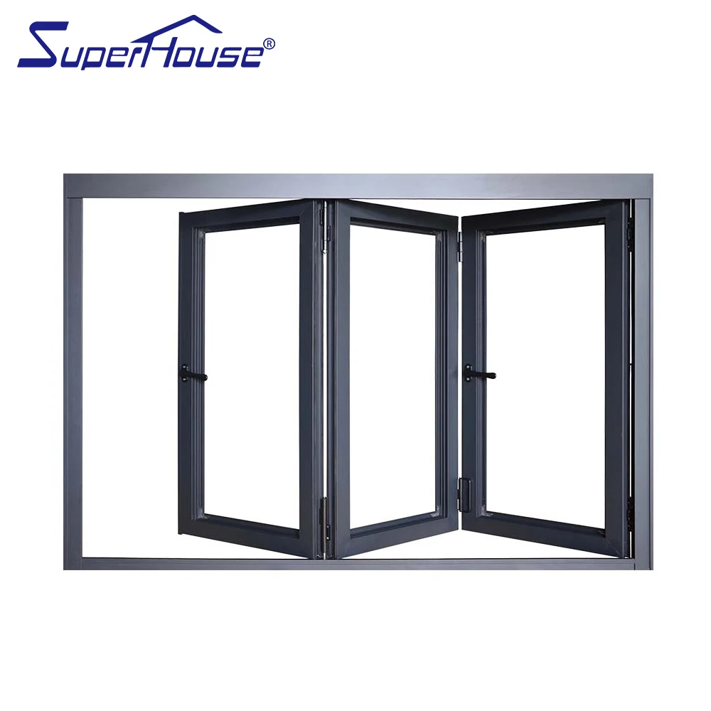 Sound Insulation, Waterproof and Heat Insulation Aluminum Luxury Partition Wall Lowes Glass Interior Folding Doors