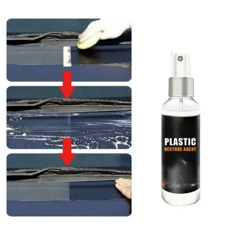 30ML Auto Interior Plastic Plastic Parts Wax Retreading Agent Renewed Plastic Restore Car Paint Car Refurbishing Agent