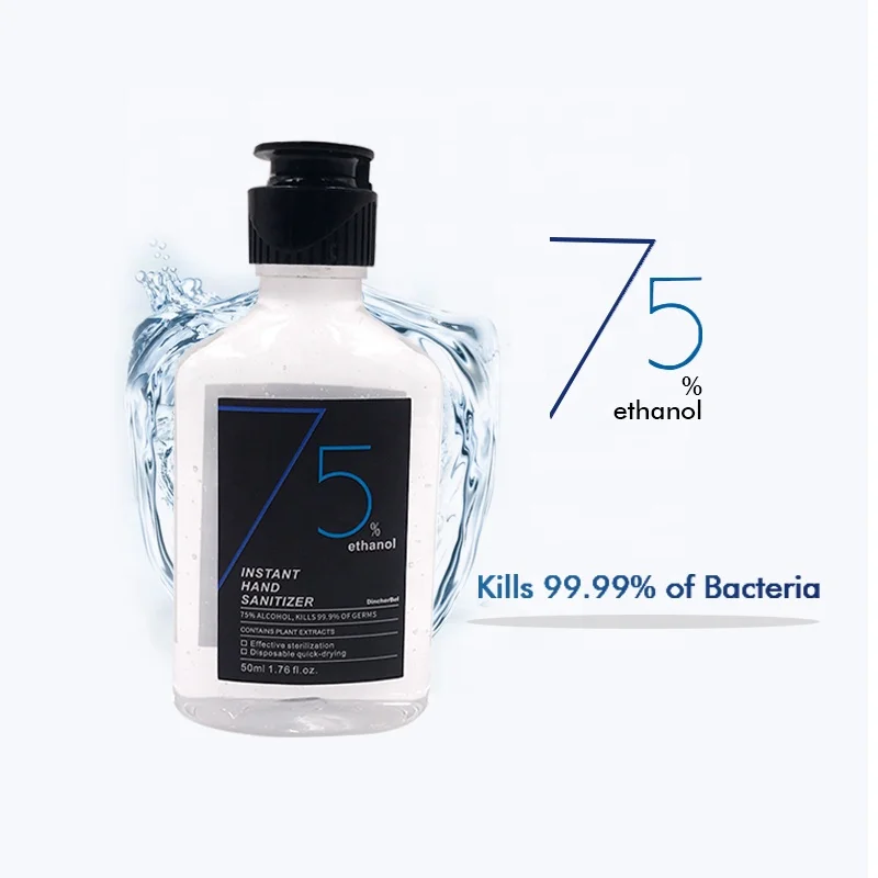 
Wholesale Disinfectant Wash Hand Sanitizing CE Travel Size Portable 50ml Waterless Hand Sanitizer Alcohol Gel 