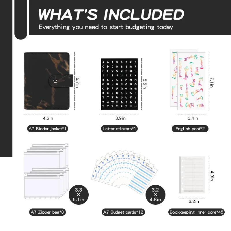 Hot sale new style Cross-border 2024 Marble A7 budget loose-leaf book custom planner notebook customizable