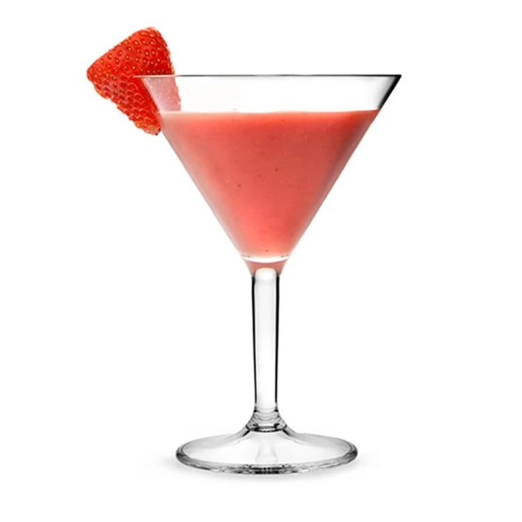 Новый стиль пластиковая пляжная посуда для мартини бара напитков стеклянная чашка отеля