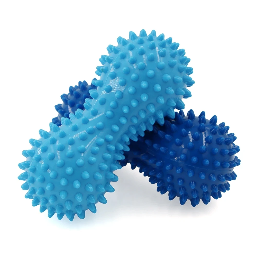 Peanut PVC Yoga Supplies with Thorns Workout Massage Ball Inflated Air Muscle Foot Massage Hedgehog Ball