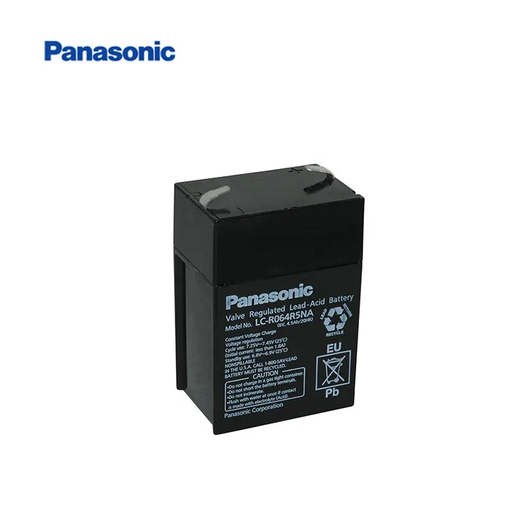 
Panasonic 6V 4.5Ah Lead-Acid Battery LC-R064R5 for Rechargeable Lanterns 