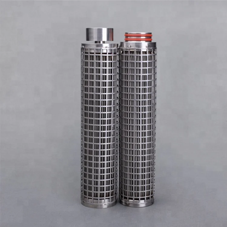 High temperature resistant filter cartridge stainless steel 304/316 mesh pleated filter for particles from liquid