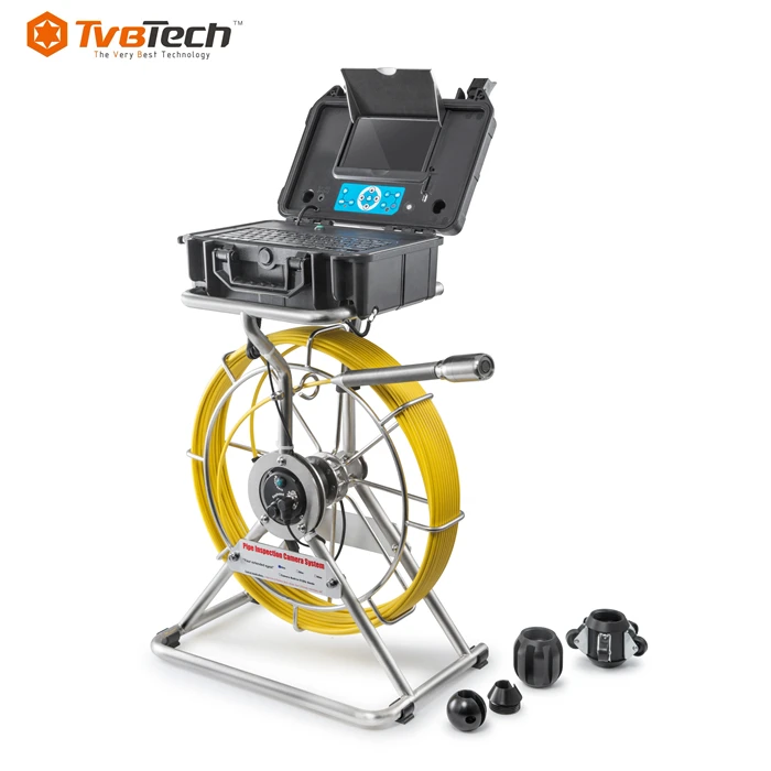 200 Feet Video Endoscope Sewer Drain Inspection Camera With Sonde and Locator