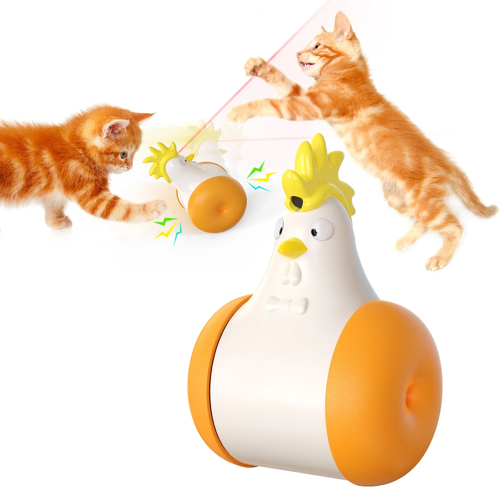 
2021 hot sale Pet Supplies pet toy Electric Squeaky Sounding Tumbler Rechargeable laser cat toys funni cat 