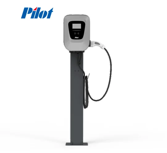 Industry  and trade PILOT EUR Standard 4.3 inch touch screen  Single AC EV Charger PEVC2201E-P7G  Pole mounted