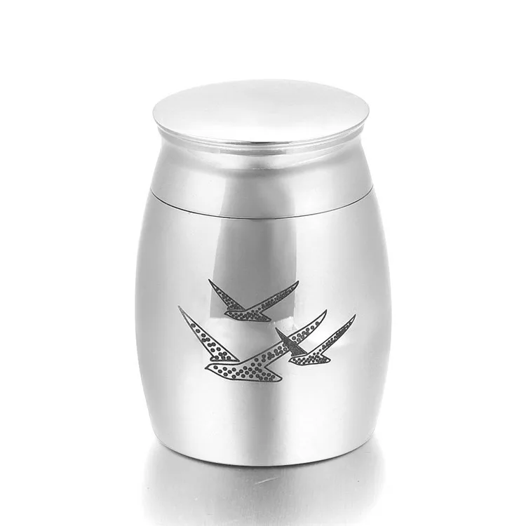 Pet urns Stainless Steel Small Mini Cremation Urn Keepsake Funeral for Memory