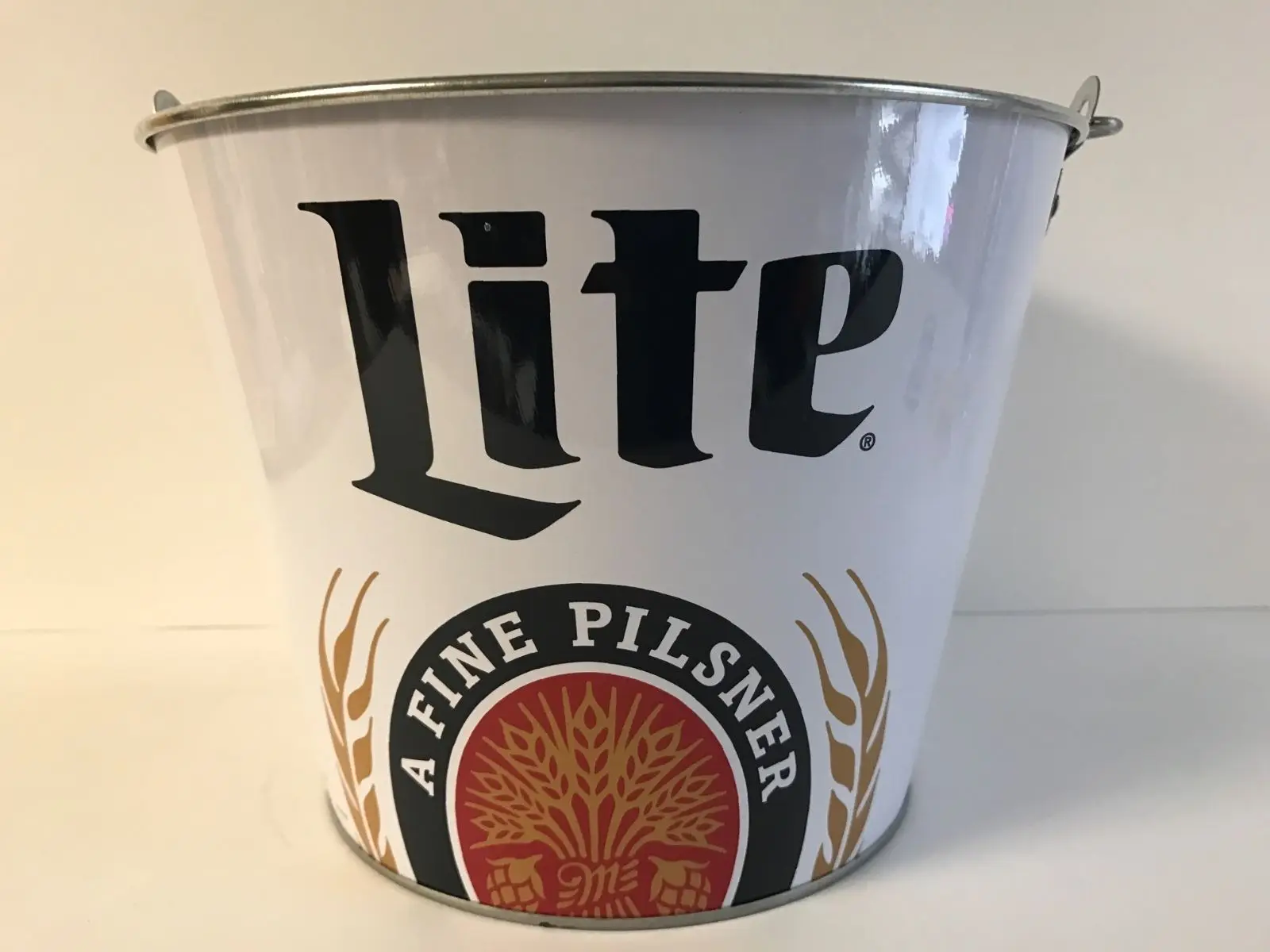 5L Round Galvanized Metal Tin Ice Bucket With Bottle Opener For 6 Bottles Beer For Sales Promotion Items