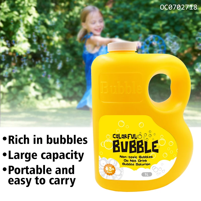1L bottle non toxic soap liquid bubble water solution kids toys blowing