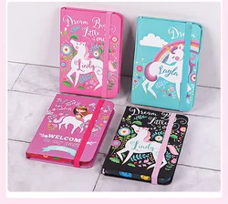 Custom unicorn Black Sketchbook Wet Erasable Notebook Wholesale Cheap A5 Journal  Notebook