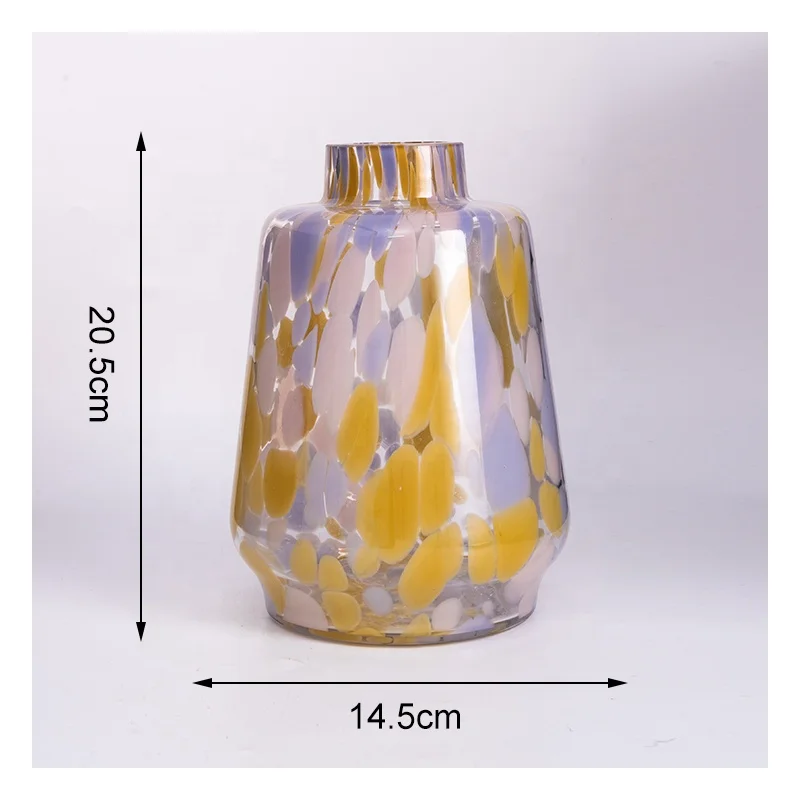 Hot Selling Handmade fancy Glass Vase in Art Design For Holiday and Home  Decoration