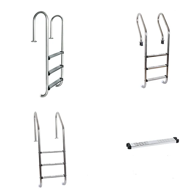 Customizable Stainless Steel Pool Ladder 304/316 with 3 Steps Handrails from Factory Supplier