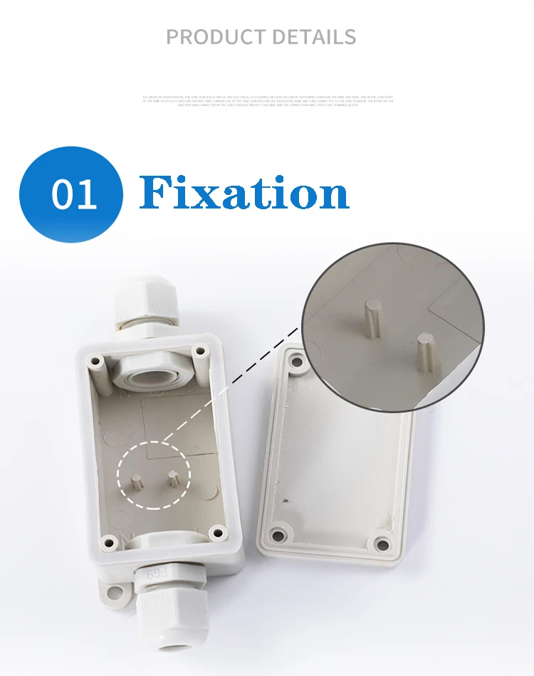 Custom Small Ip65 Ip66 Ip67 Ip68 Waterproof Pvc Electrical Enclosure ABS Plastic Electric Junction Box